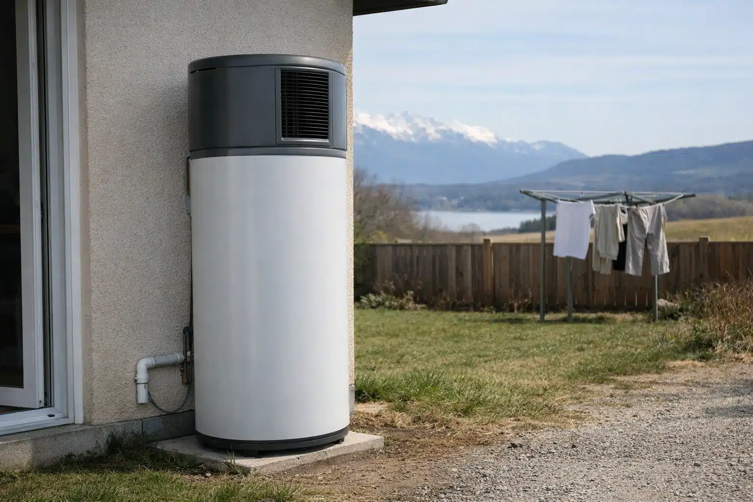Chauffe-eau thermodynamique installé dans différents emplacements pour comparer les variations de rendement énergétique